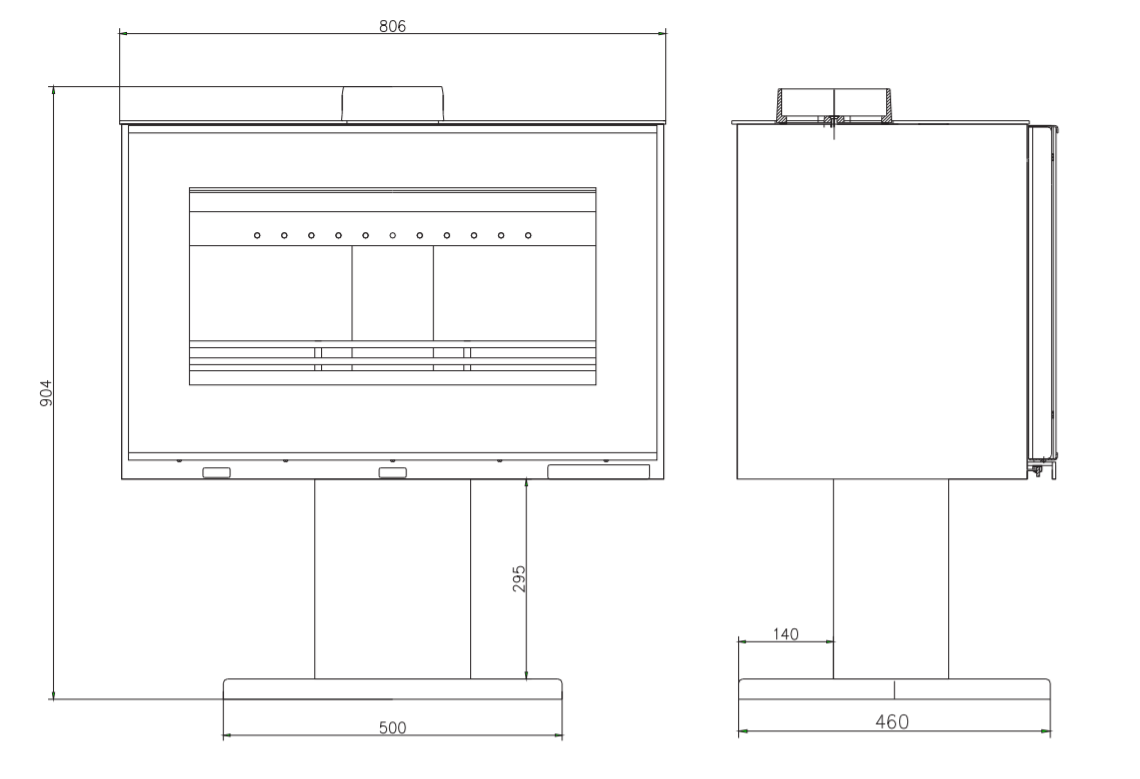 Holzofen – BELLEZA UNICA – 8 kW – Bild 7