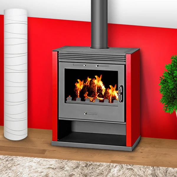 Holzofen – BELLEZA RUBIN – 13 kW – Bild 5